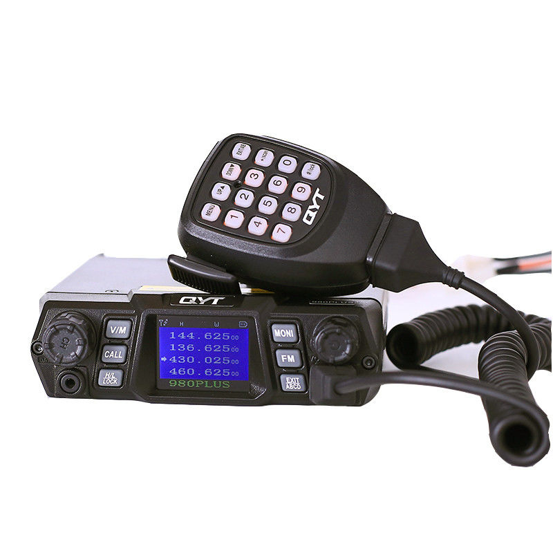 QYT KT-980plus Car Mobile Radio VHF 75W UHF 15-30km Walkie Talkie para veículo