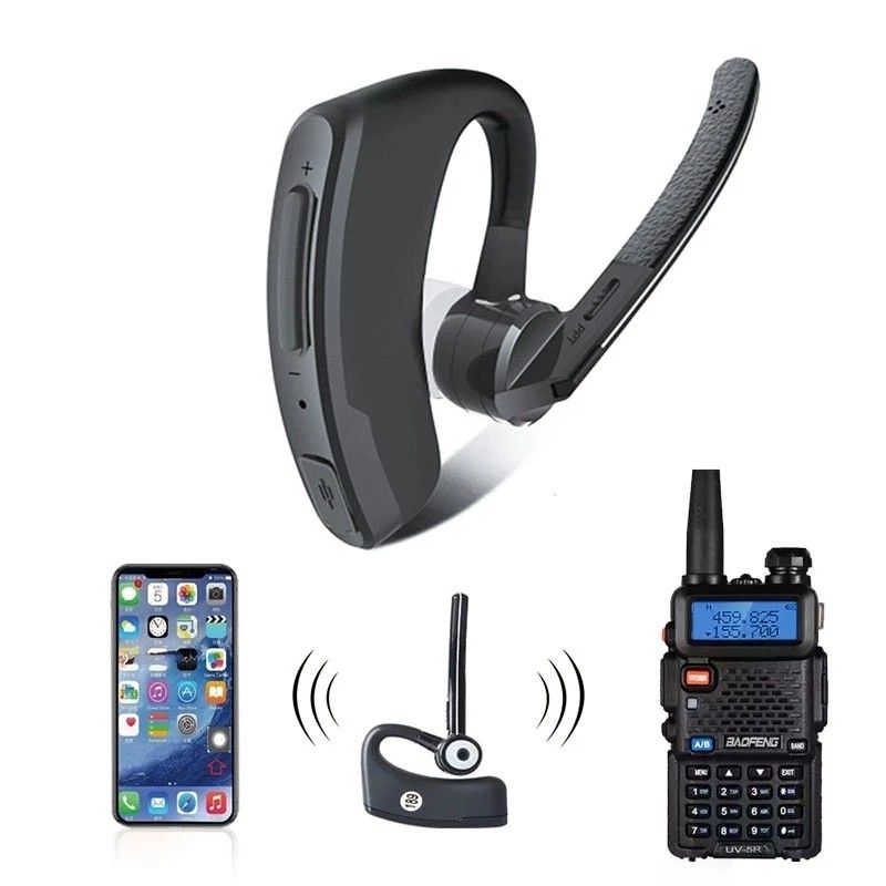 Fones de ouvido PTT para cancelamento de ruído Walkie Talkie BAOFENG e outros fones de ouvido sem fio