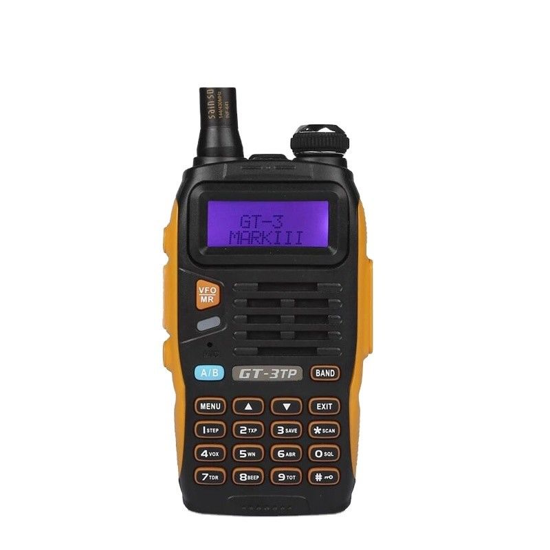 128 canais de armazenamento Walkie Talkie à prova d'água 5 watts Two Way Mobile Dual Band Radio