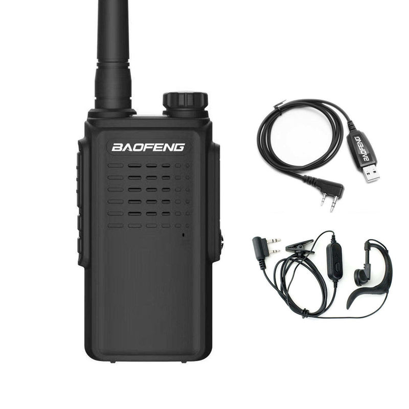 Terminal portátil de estilo 5W de banda dupla UHF Ham Walkie Talkie para comunicação de intercomunicadores