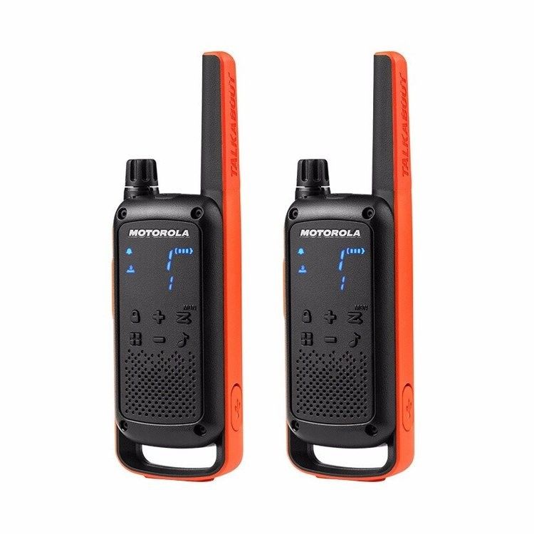 T82 GMRS Rádio Mini Walkie Talkie 20 canais 1-10km Distância Lâmpada de mão Laranja