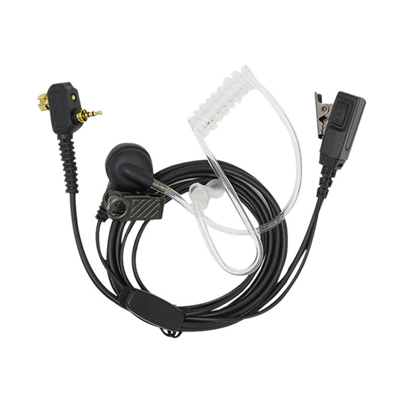 Cores Fones de ouvido de tubo de ar preto Para MTP85 MTP830 Portable Radio Mic Output Power outro