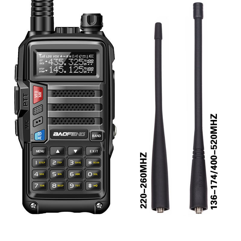 Walkie Talkie de dois sentidos VHF UHF Frequência Tipo 3,7V Tensão de funcionamento