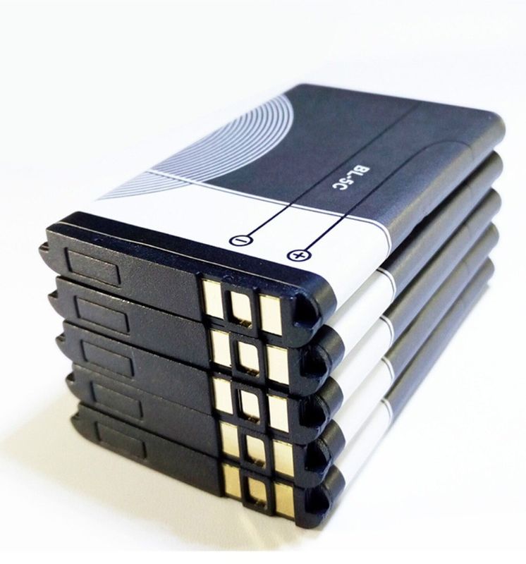Bateria de lítio de substituição de 1200 mAh de longa duração BL5C 4C para baterias de íon-lítio Nokia BL-5C