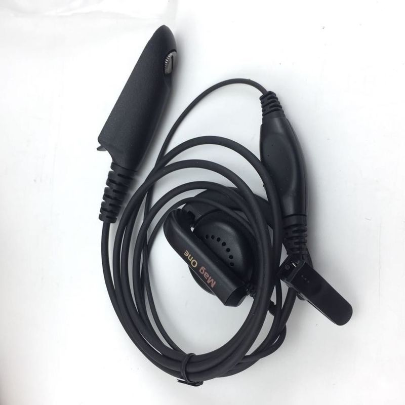 Walkie Talkie fones de ouvido com fio em preto e compatível com Motorola GP328 GP340 GP380