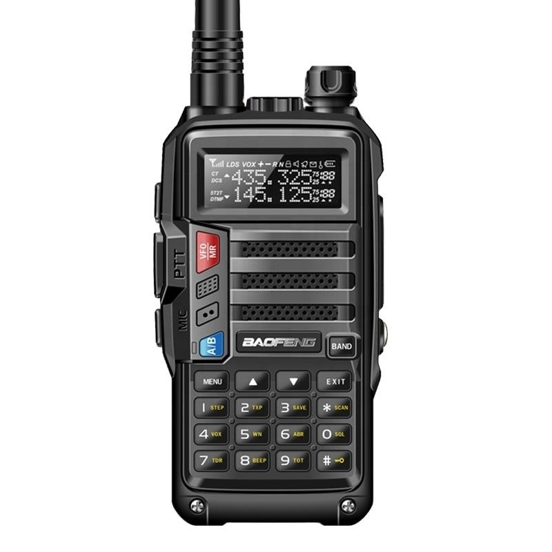 Rádio portátil VHF UHF 10km de longo alcance 5W portátil AS-53 BaoFeng Walkie Talkie
