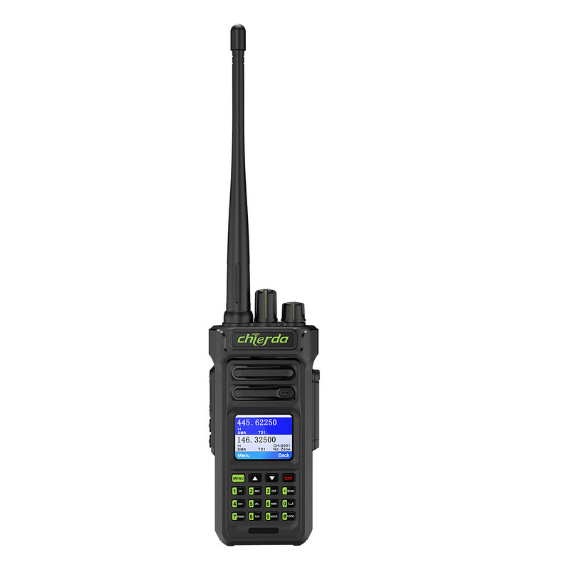 GPS IP67 Walkie Talkie Digital para Comunicação de Transceptor VHF UHF 150*64*40mm