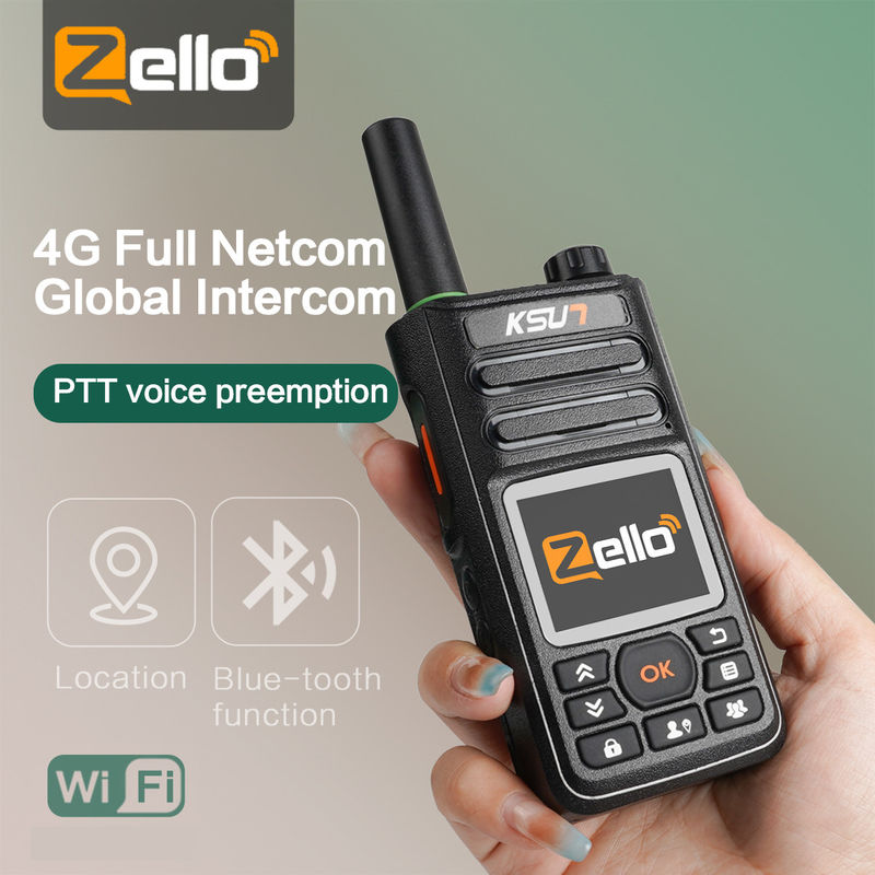 GPS Wi-Fi POC Network Walkie Talkie 4G POC Radio bidirecional com comunicação de longo alcance