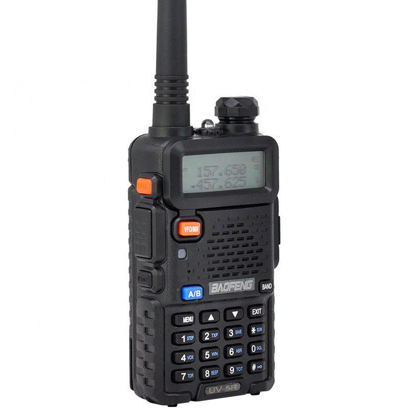 Baofeng Uv5r Bf-uv5r Rádio de banda dupla 3800mah Walkie Talkie Rádio portátil 5W Telefono