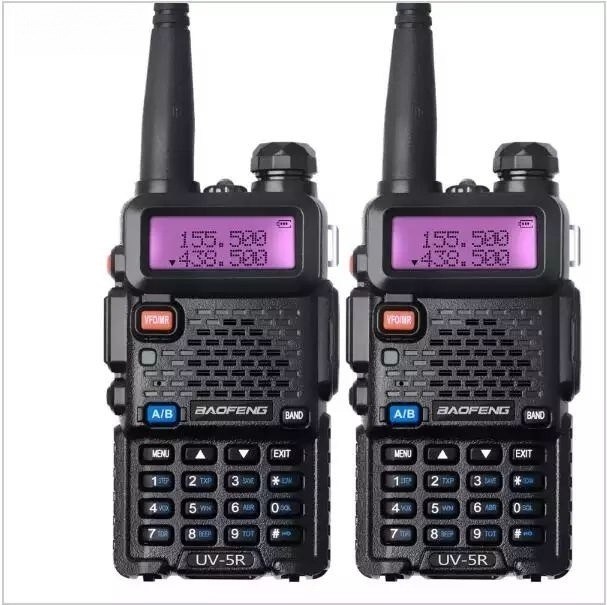 5 cores Vhf Walkie Talkie Dual Band Digital Baofeng Uv-5r Rádio de duas vias para Ham Radio