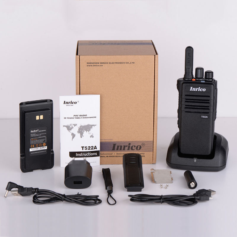 Alcance máximo 50 km Rádio 4G Poc T522A Zello Walkie Talkie T522A Rádio de rede
