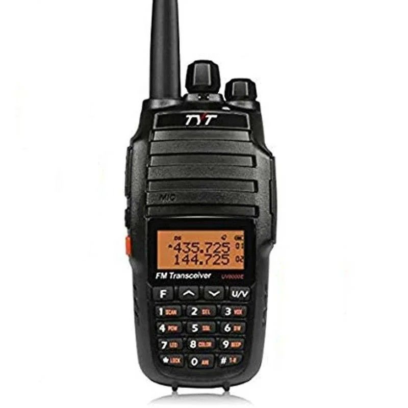 128 canais de armazenamento Walkie-Talkie de banda dupla para caminhadas e acampamentos 127,5 X 61,55 X 43 mm