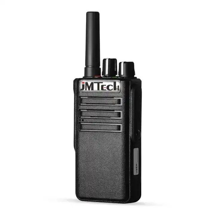 Faixa de frequência 400-480MHz Jmtech T168 4G Walkie-Talkie com WiFi GPS e longo alcance
