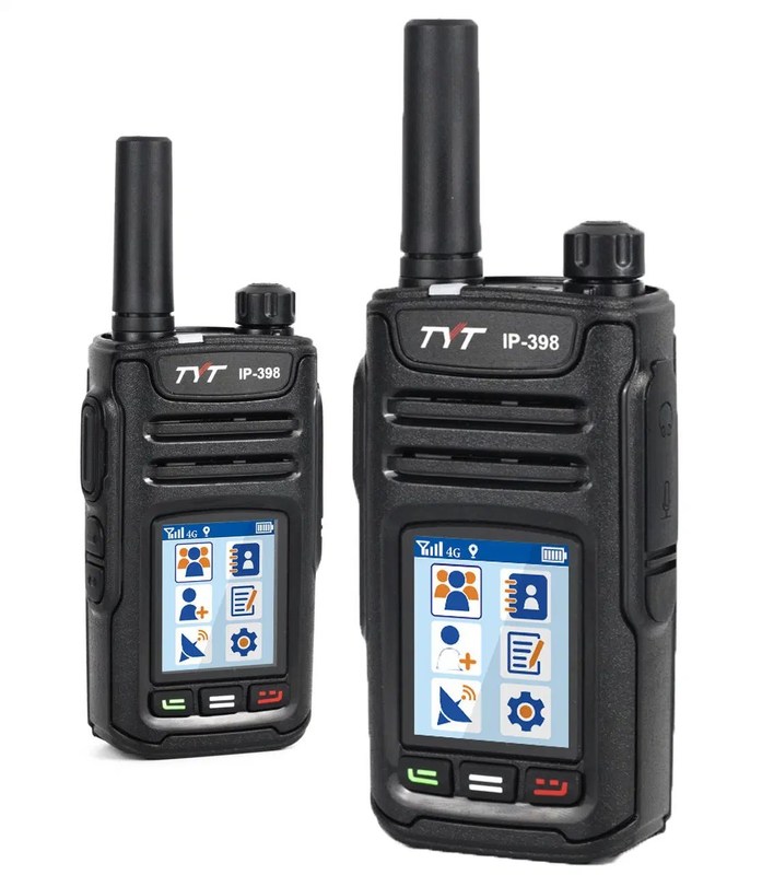128 canais GPS portátil de longa distância de gravação de voz Sos Tyt LTE Walkie Talkie IP-398