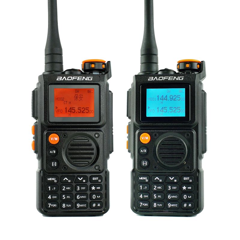 Baofeng UV-K6 rádio portátil de duas vias com 999 canais e faixa de frequência completa