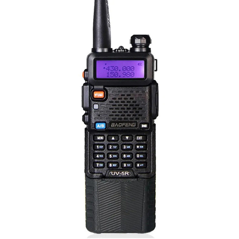 5 a 10 km de alcance de fala alarme de emergência de banda dupla GMRS Walkie Talkie Rádio bidirecional para ar livre