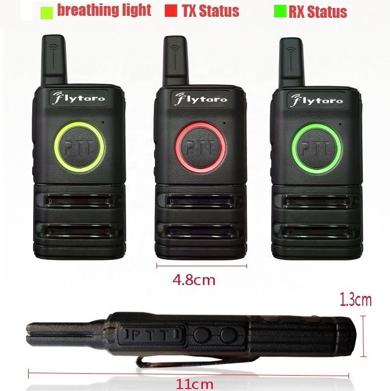 GMRS Walkie Talkie MINI Comunicação sem fio portátil UHF 400-480MHz VHF 110*48*13mm