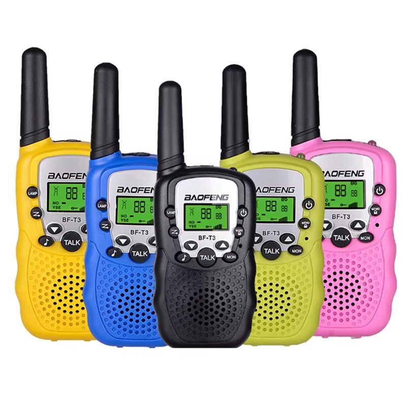 Brinquedo de rádio de bolso para crianças Transceptor de longo alcance recarregável 22 canais Design de desenhos animados
