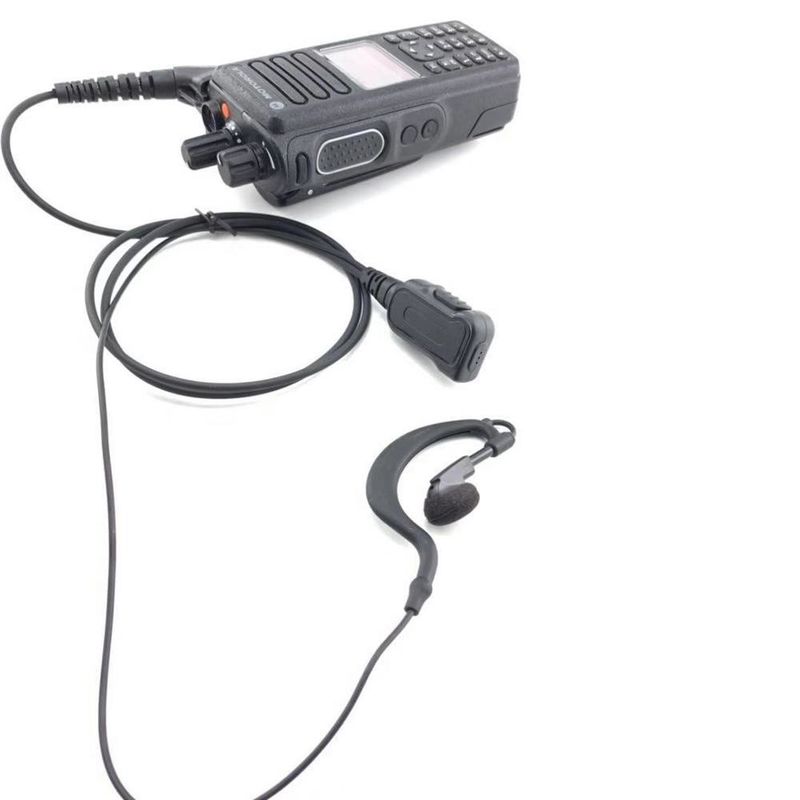 Motorola DP4801E Walkie Talkie Earpiece com formato D único e padrão à prova d'água IPX-4