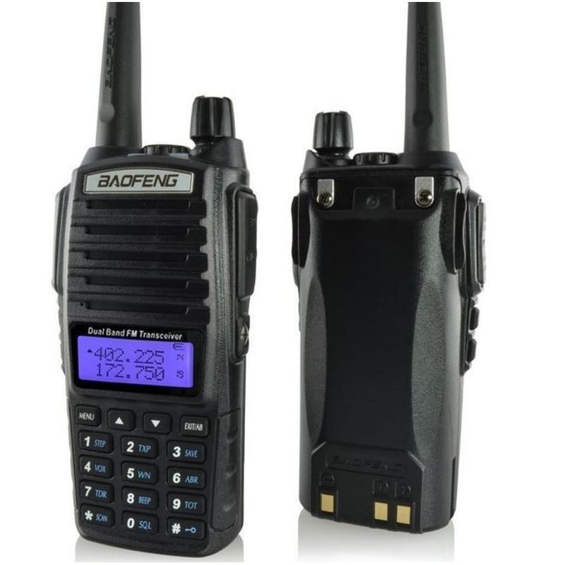 220g Preto UV82 8W BAOFENG Dual Band 2 Way Walkie Talkie UV-82 e Rádio mais vendido