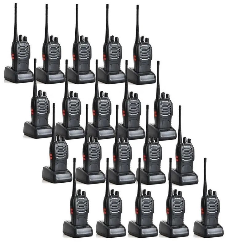 BF-888S Baofeng 5W Walkie Talkie com capacidade de bateria de 1500mAh e tipo de frequência UHF